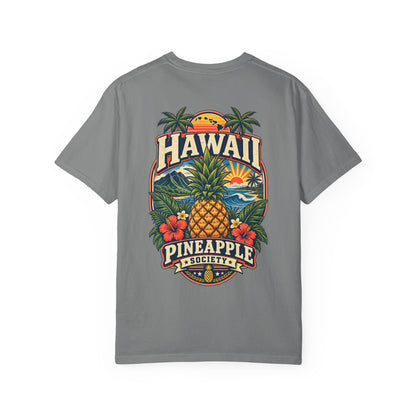 Hawaii Pineapple Society Unisex Comfort Color 1717 Streetwear Graphic Tee