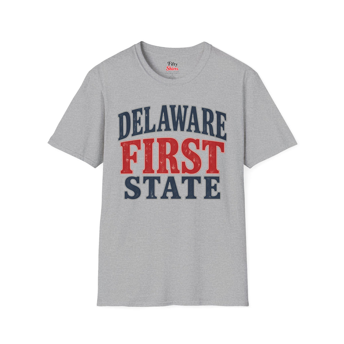 Delaware First State Unisex Softstyle T Shirt State Name Graphic Tee