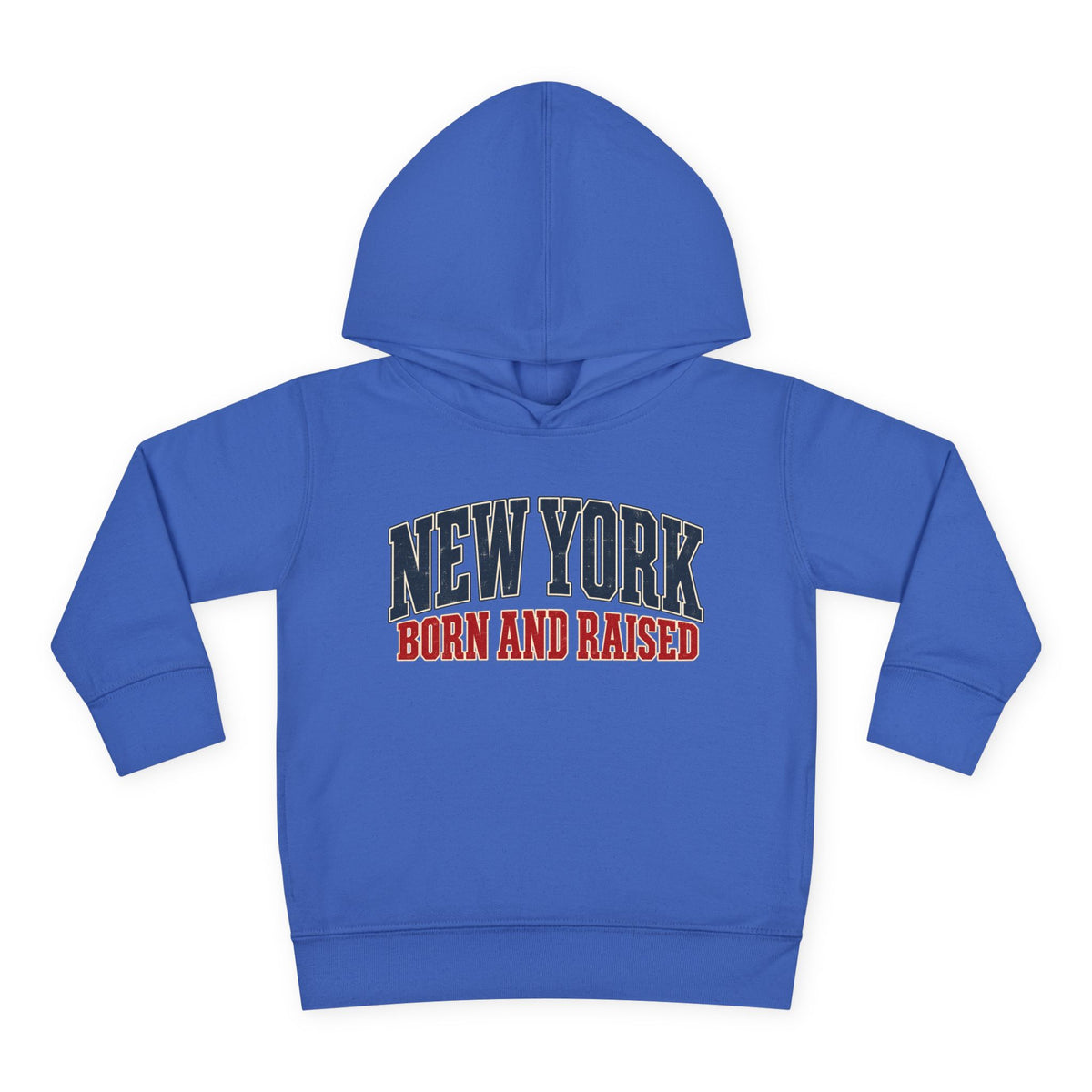 New York Born and Raised Classic Heritage Unisex Toddler Pullover Fleece Hoodie Graphic