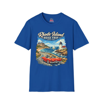 Rhode Island Road Trip Unisex Softstyle T Shirt State Pride Graphic Tee Collections FS03