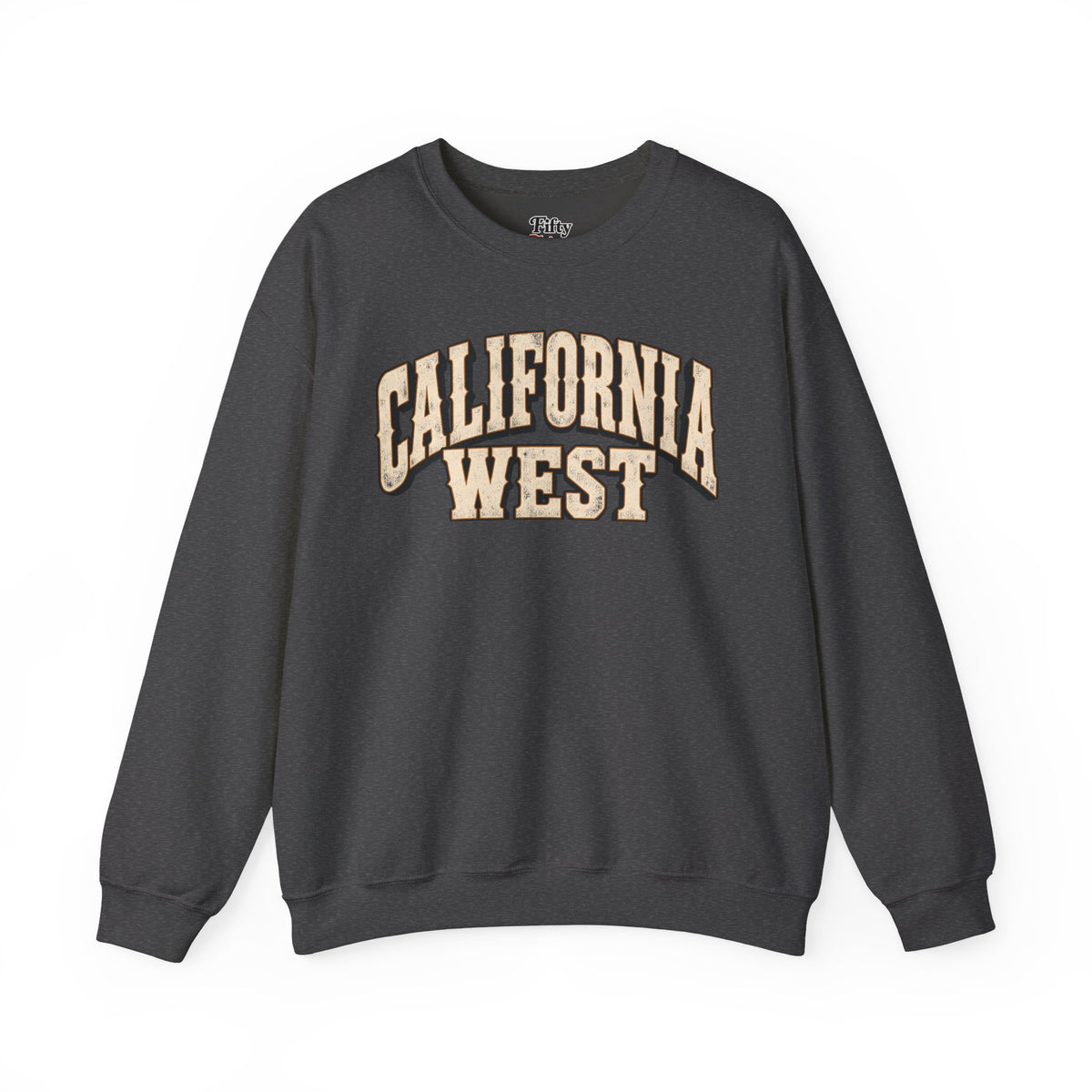 California West Unisex Crewneck Sweatshirt State Name Graphic