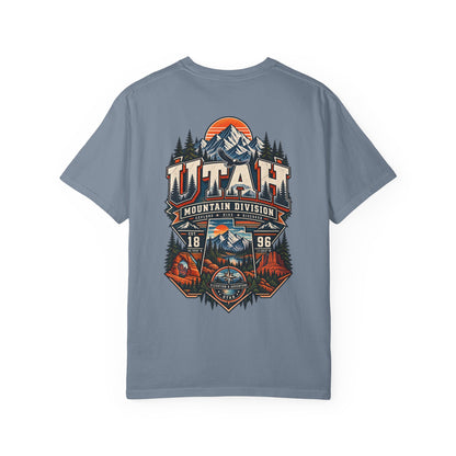 Utah Mountain Division Unisex Comfort Color 1717 Streetwear Graphic Tee