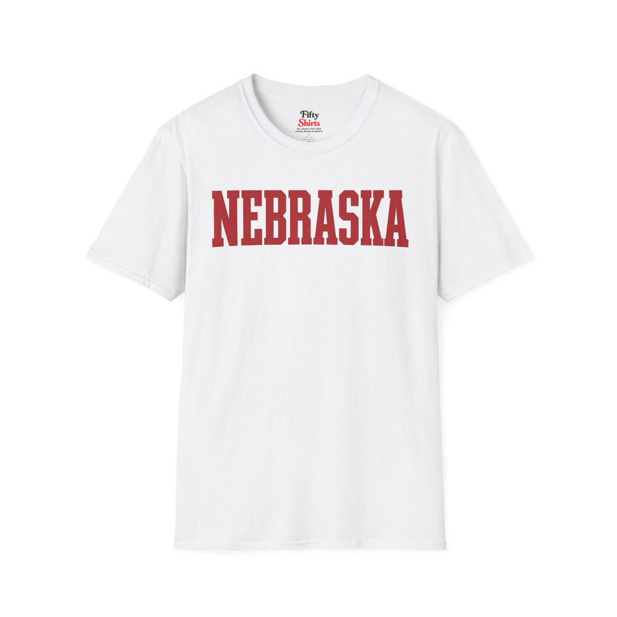 Nebraska Unisex Softstyle T Shirt State Name Graphic Tee