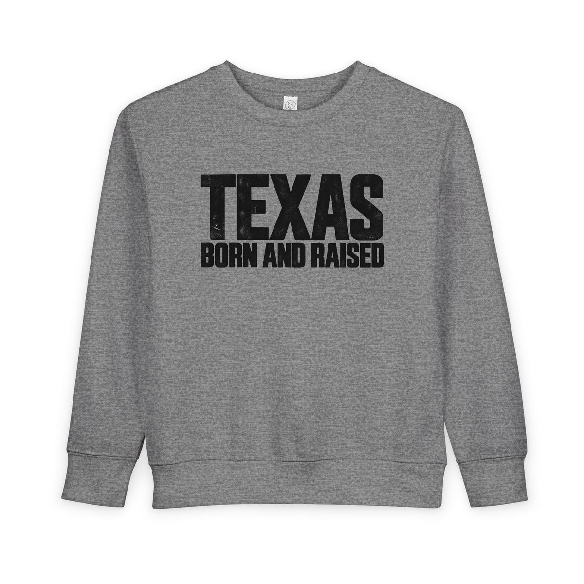 Texas Born and Raised Modern Minimal Unisex Toddler Sweatshirt