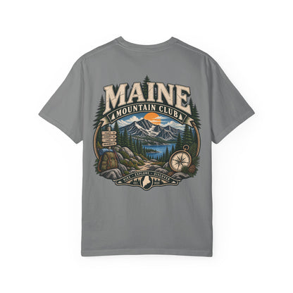 Maine Mountain Club Unisex Comfort Color 1717 Streetwear Graphic Tee