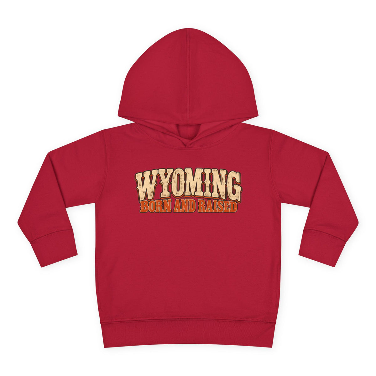 Wyoming Born and Raised Vintage 1970s Western Unisex Toddler Pullover Fleece Hoodie