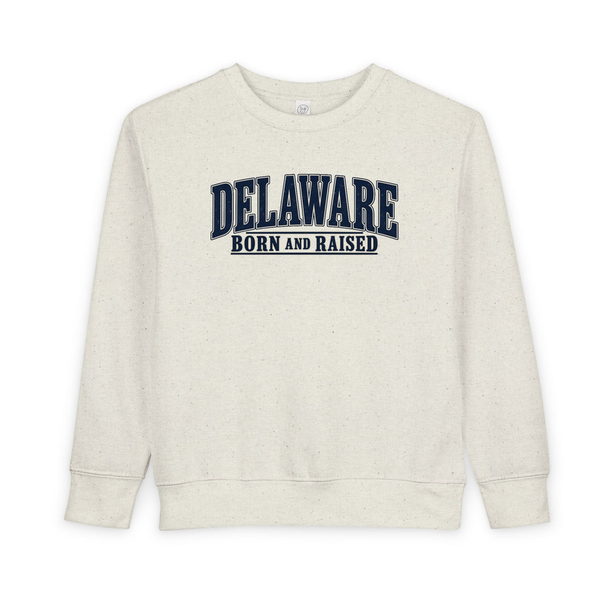 Delaware Born and Raised Luxury Vintage Unisex Toddler Sweatshirt