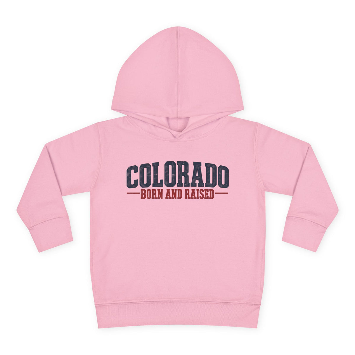 Colorado Born and Raised Classic Western Americana Unisex Toddler Pullover Fleece Hoodie