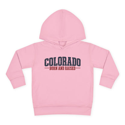 Colorado Born and Raised Classic Western Americana Unisex Toddler Pullover Fleece Hoodie