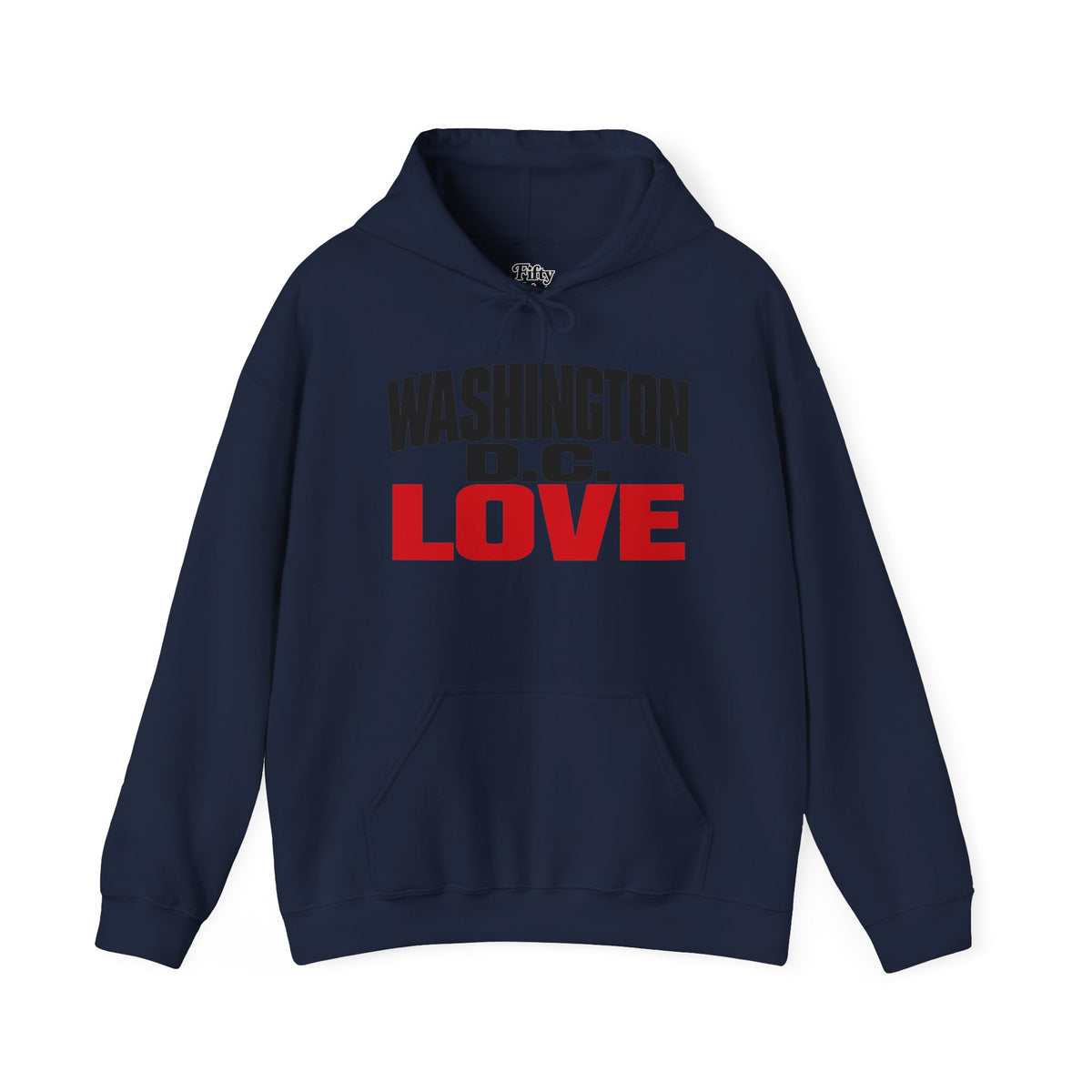 Washington DC Love Unisex Hoodie State Name Graphic