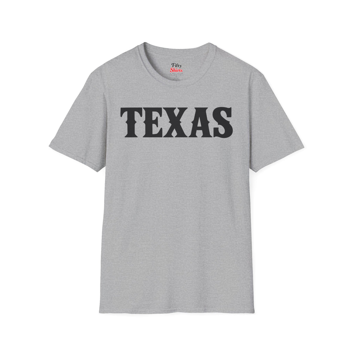 Texas Unisex Softstyle T Shirt State Name Graphic Tee