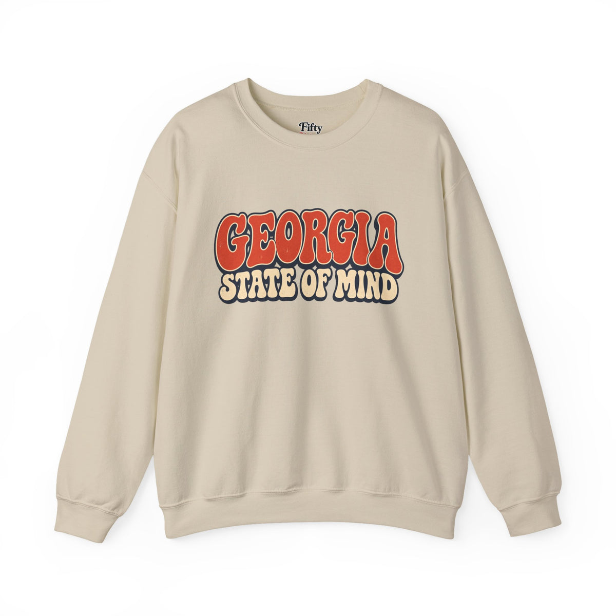 Georgia State of Mind Unisex Crewneck Sweatshirt State Name Graphic