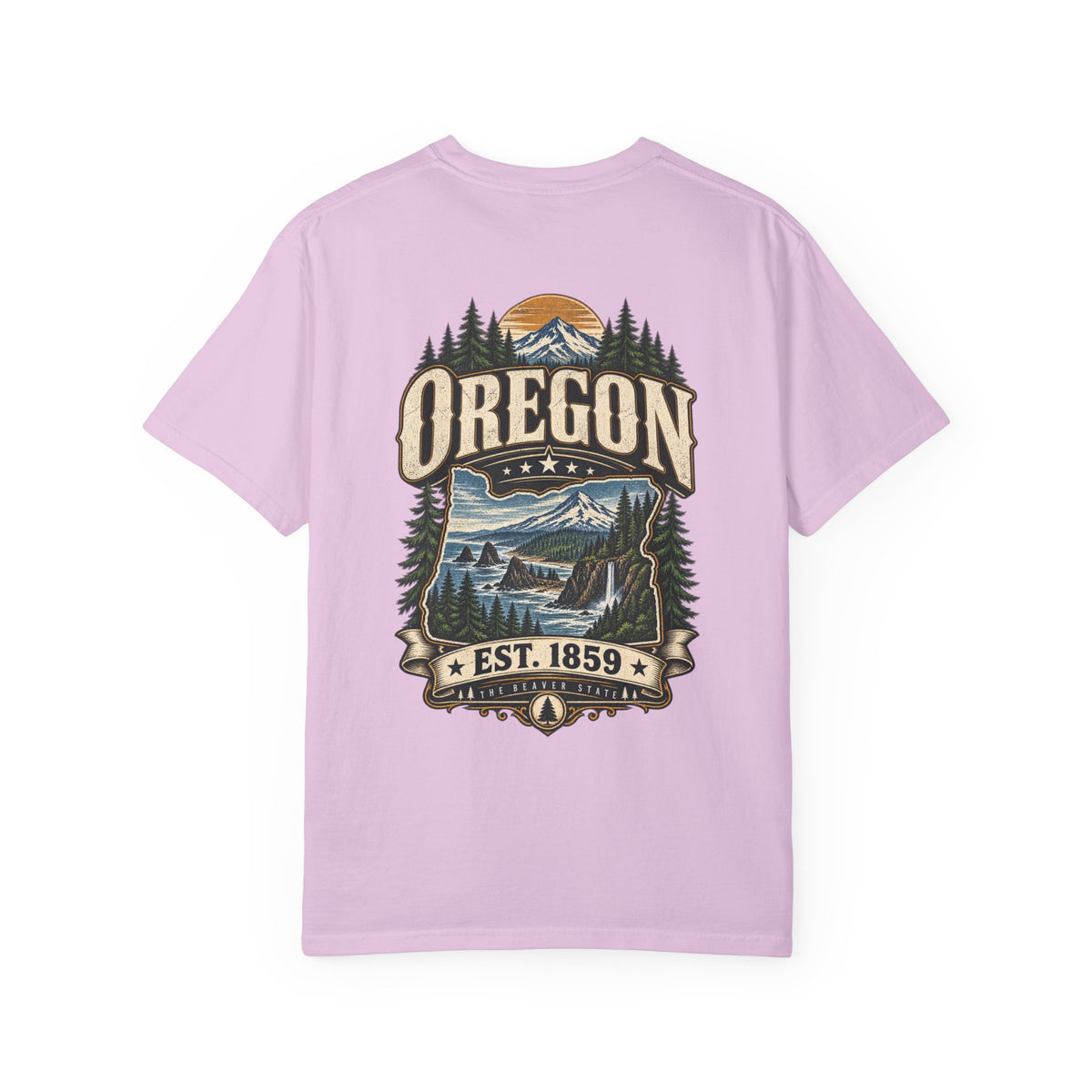 Oregon Established 1859 Unisex Comfort Color 1717 Streetwear Graphic Tee
