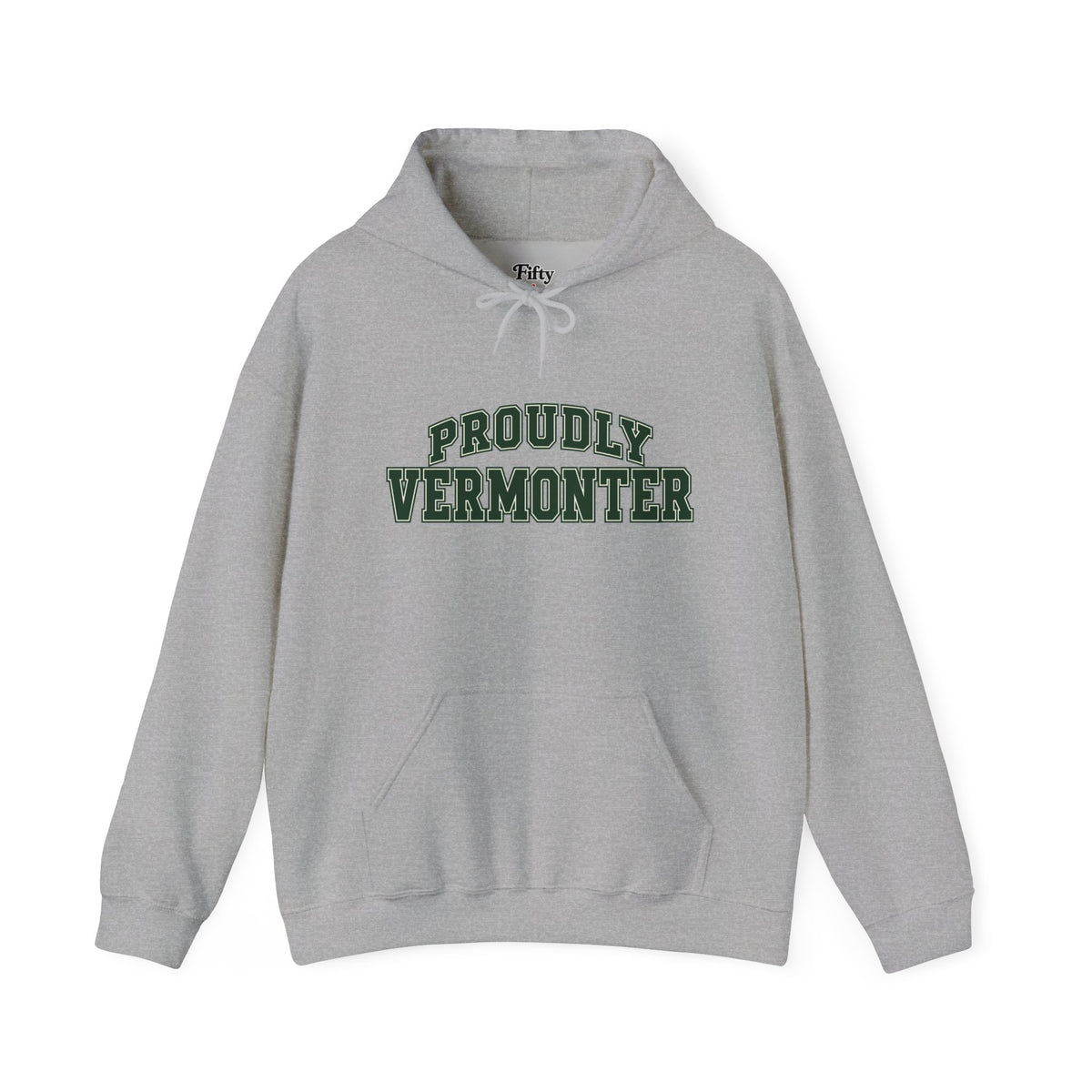 Proudly Vermonter Unisex Hoodie State Name Graphic
