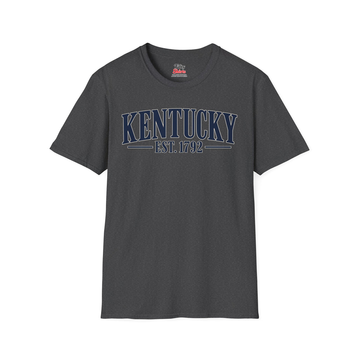 Kentucky Est 1792 Unisex Softstyle T Shirt State Name Graphic Tee
