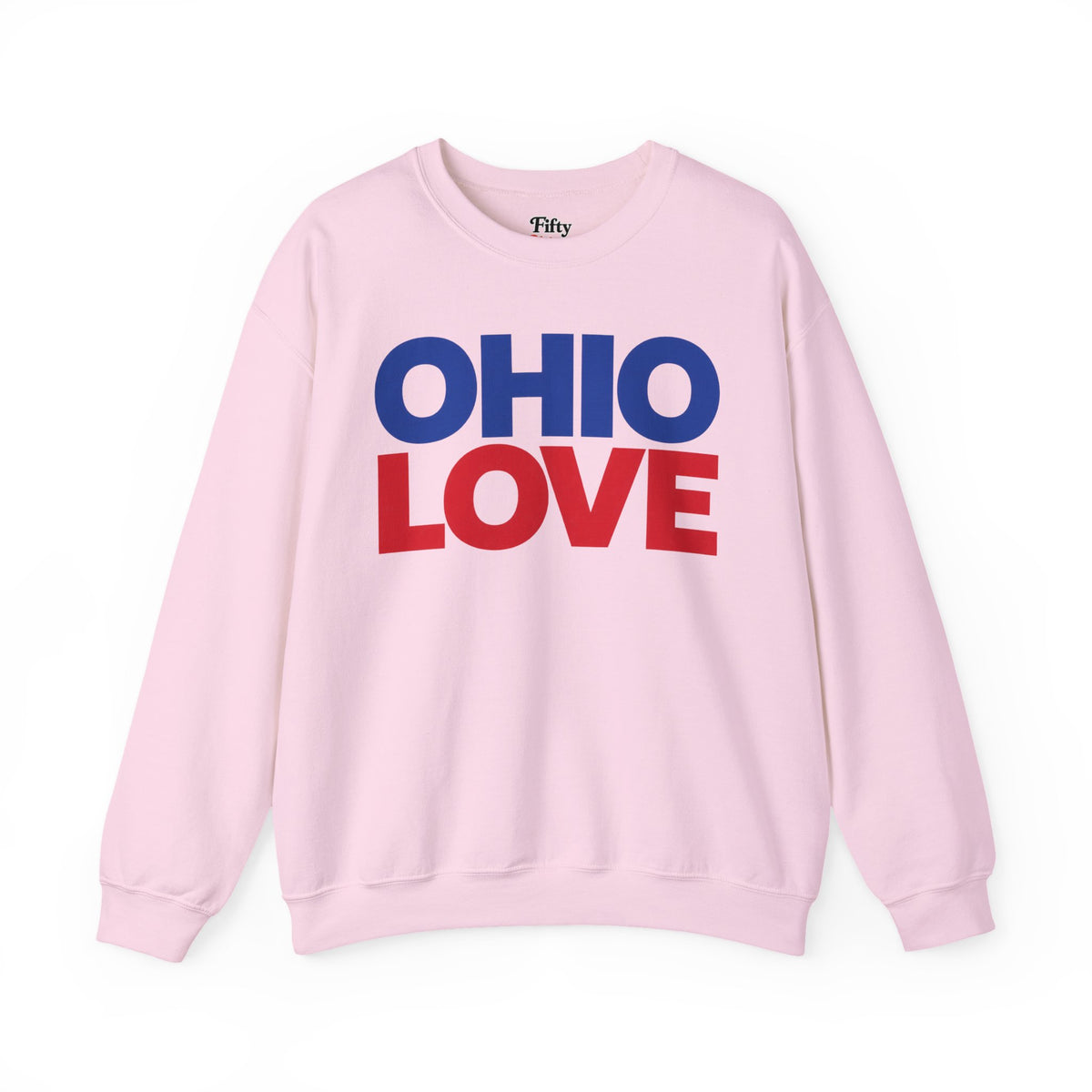 Ohio Love Unisex Crewneck Sweatshirt State Name Graphic