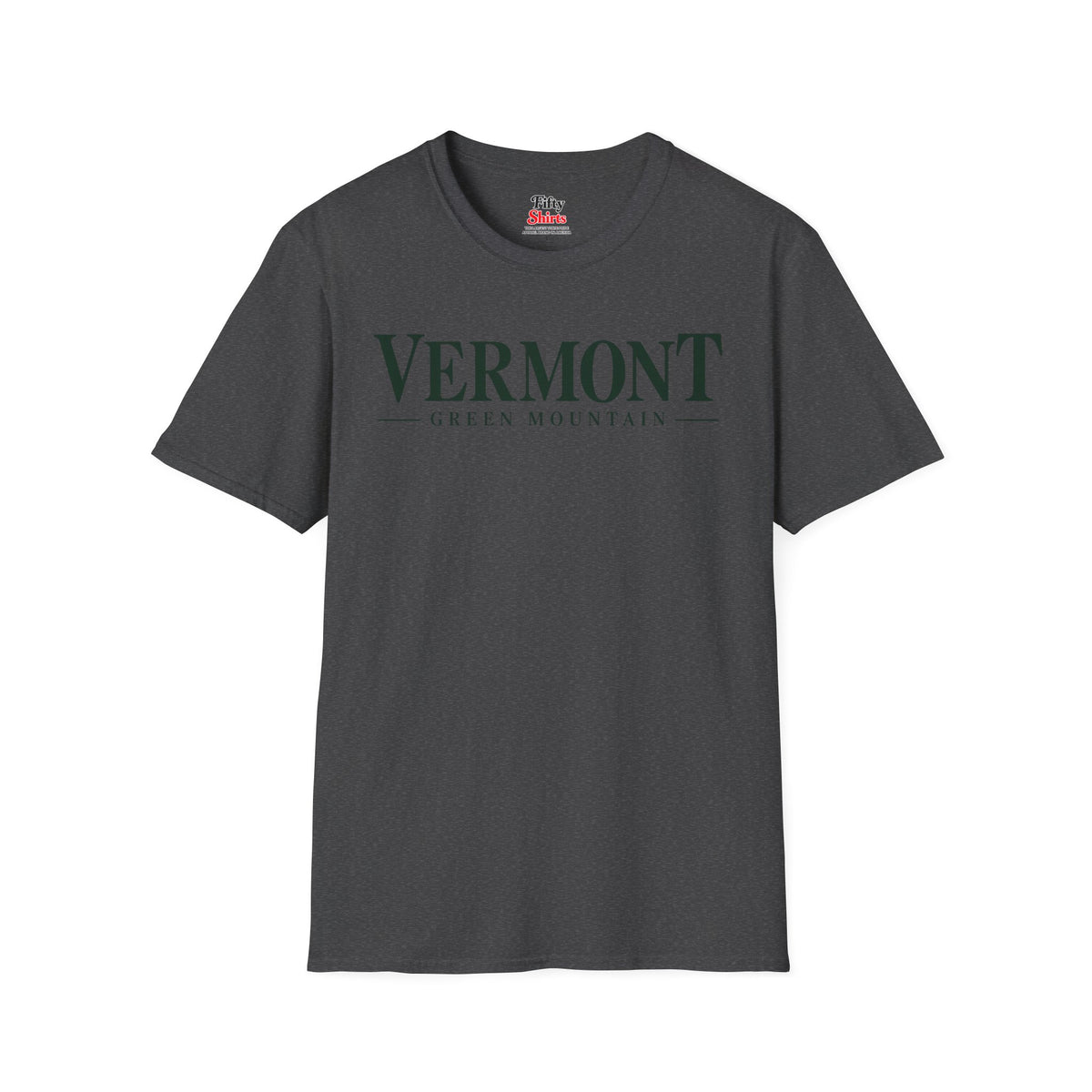 Vermont Green Mountain Unisex Softstyle T Shirt State Name Graphic Tee