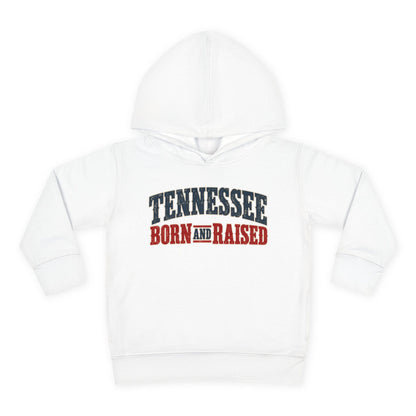 Tennessee Born and Raised Vintage Americana Unisex Toddler Pullover Fleece Hoodie