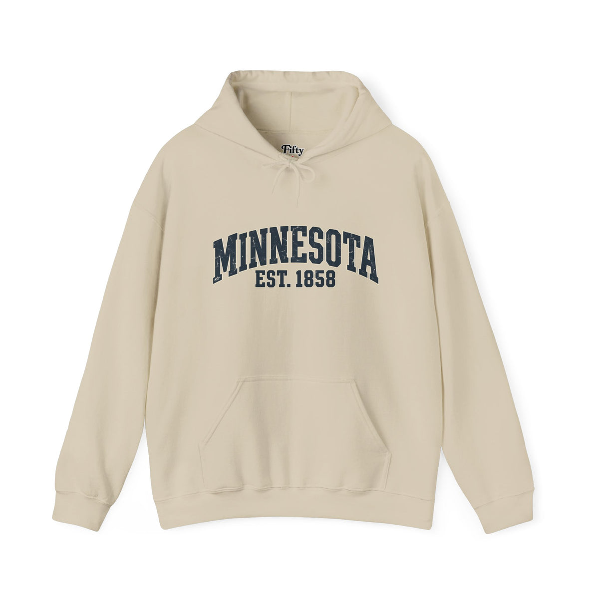 Minnesota Est 1858 Unisex Hoodie State Name Graphic