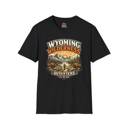 Wyoming Wilderness Outfitters Unisex Softstyle T Shirt State Pride Graphic Tee Collections FS03