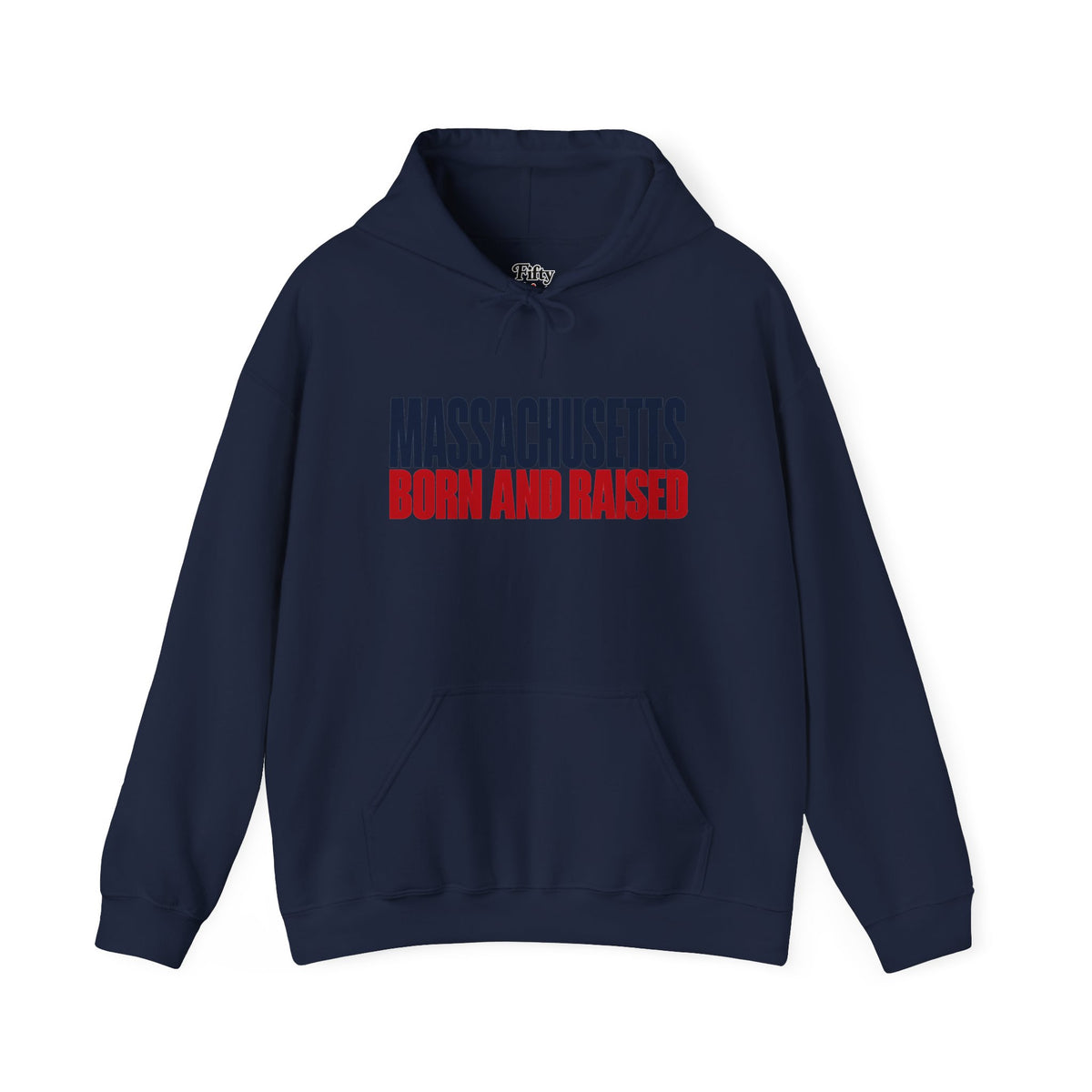 Massachusetts Born and Raised Modern Streetwear Unisex Hoodie Graphic
