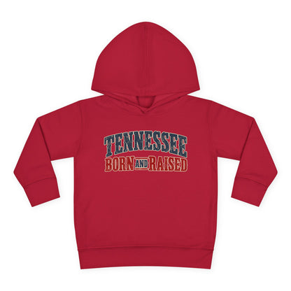Tennessee Born and Raised Vintage Americana Unisex Toddler Pullover Fleece Hoodie