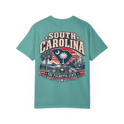 South Carolina The Palmetto State Unisex Comfort Color 1717 Streetwear Graphic Tee