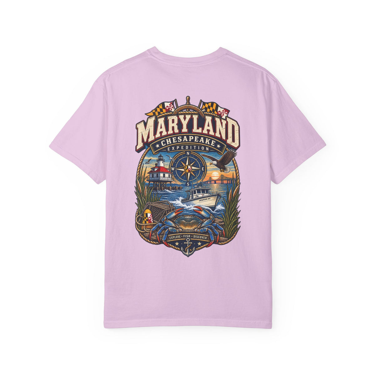Maryland Bay Expedition Unisex Comfort Color 1717 Streetwear Graphic Tee