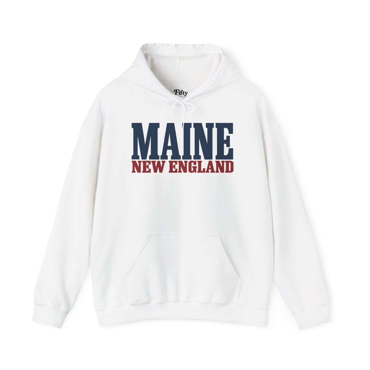 Maine New England Unisex Hoodie State Name Graphic