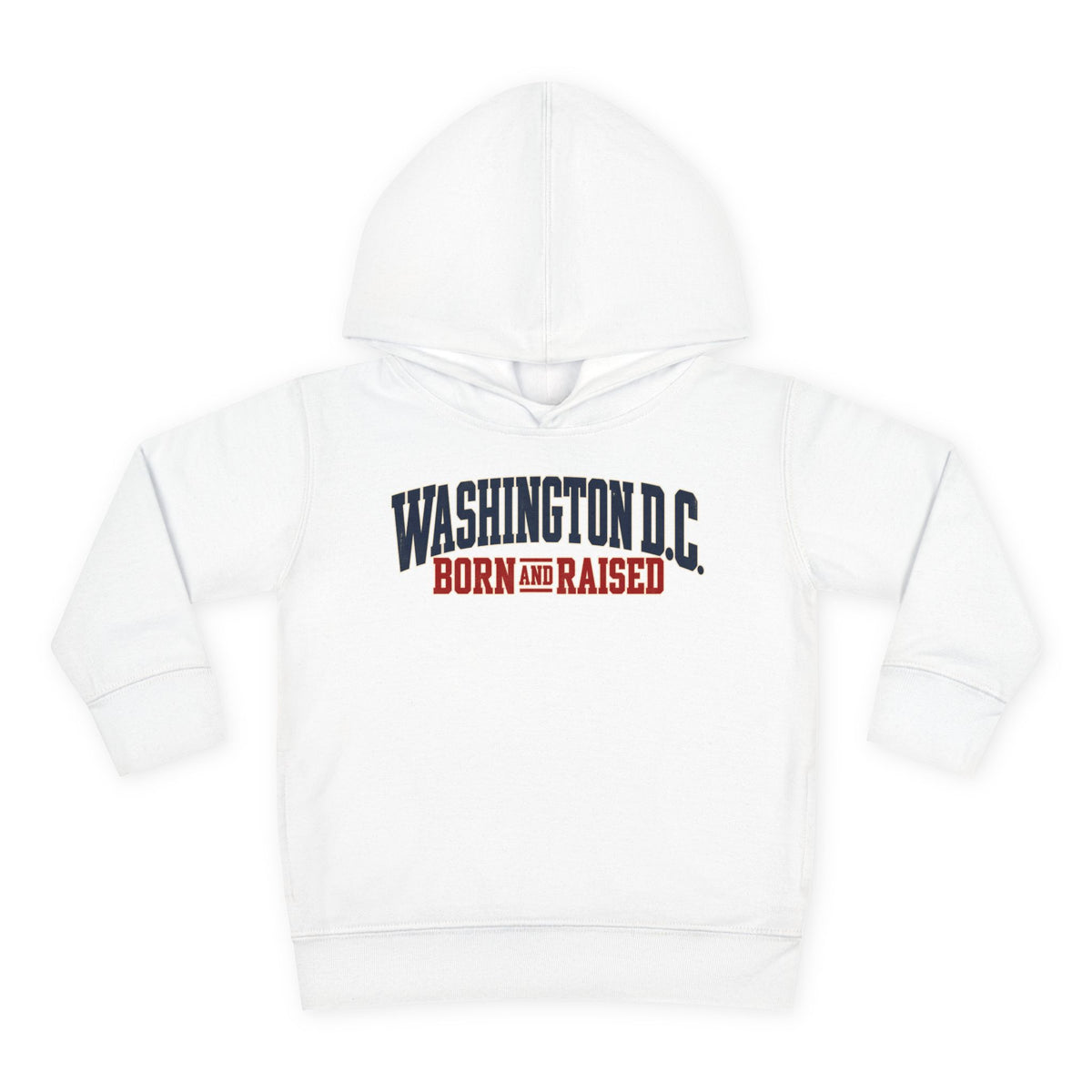 Washington DC Born and Raised Premium East Coast Unisex Toddler Pullover Fleece Hoodie