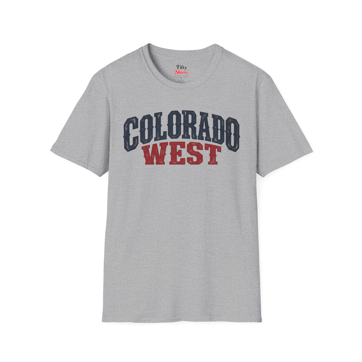 Colorado West  Unisex Softstyle T Shirt State Name Graphic Tee