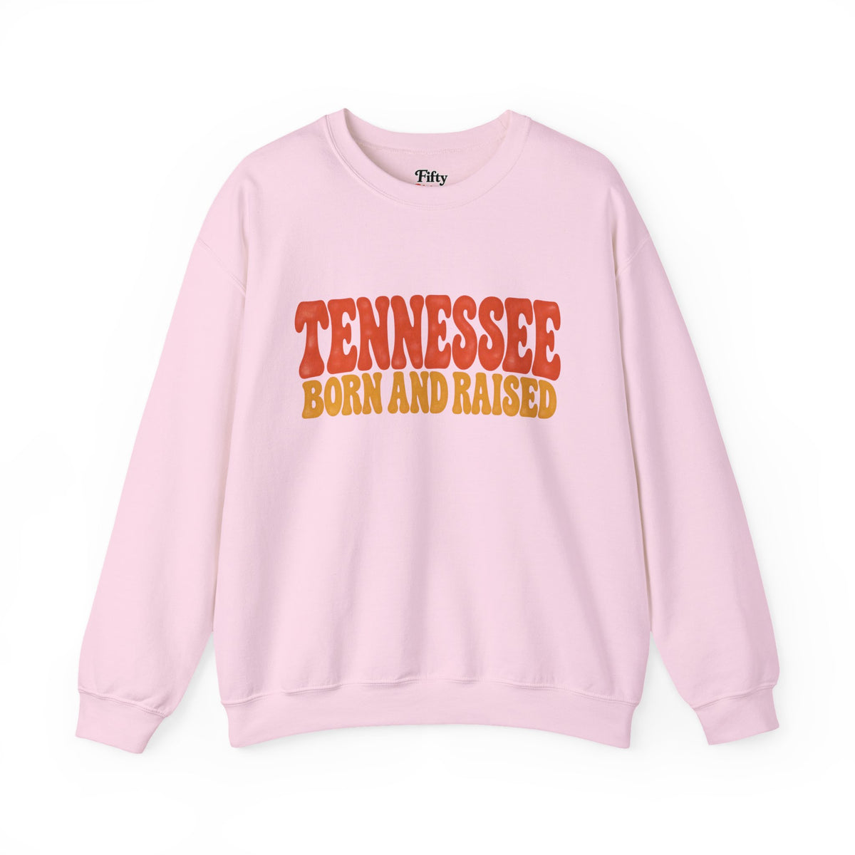 Tennessee Born and Raised Retro 1970s Unisex Sweatshirt Graphic