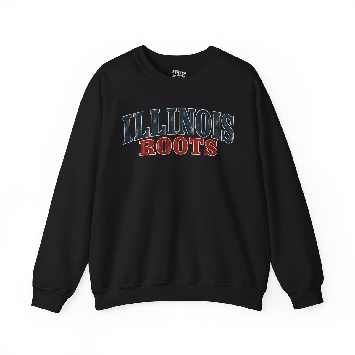 Illinois Roots Unisex Crewneck Sweatshirt State Name Graphic