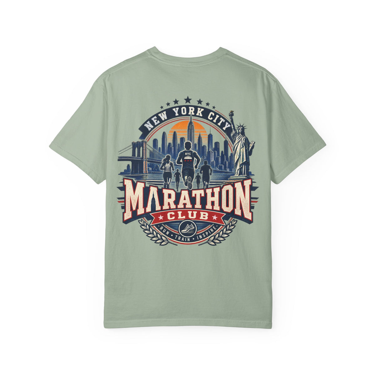 New York City Marathon Club Unisex Comfort Color 1717 Streetwear Graphic Tee