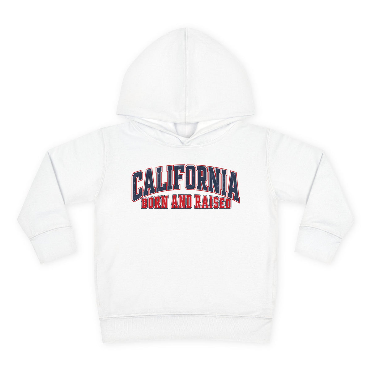 California Born and Raised Vintage Athletic Heritage Unisex Toddler Pullover Fleece Hoodie