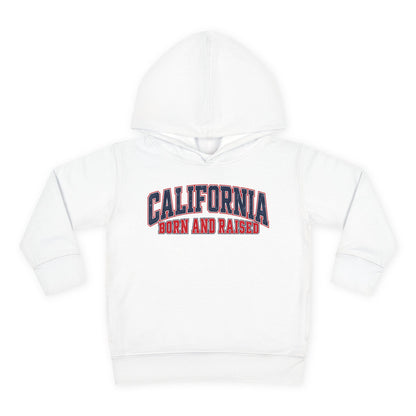 California Born and Raised Vintage Athletic Heritage Unisex Toddler Pullover Fleece Hoodie