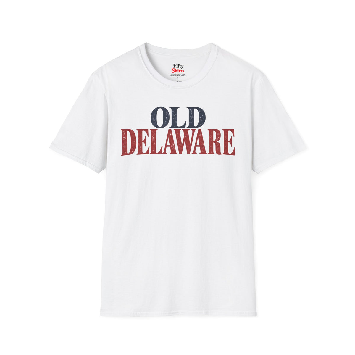 Old Delaware Unisex Softstyle T Shirt State Name Graphic Tee