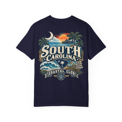 South Carolina Coastal Club Unisex Comfort Color 1717 Streetwear Graphic Tee