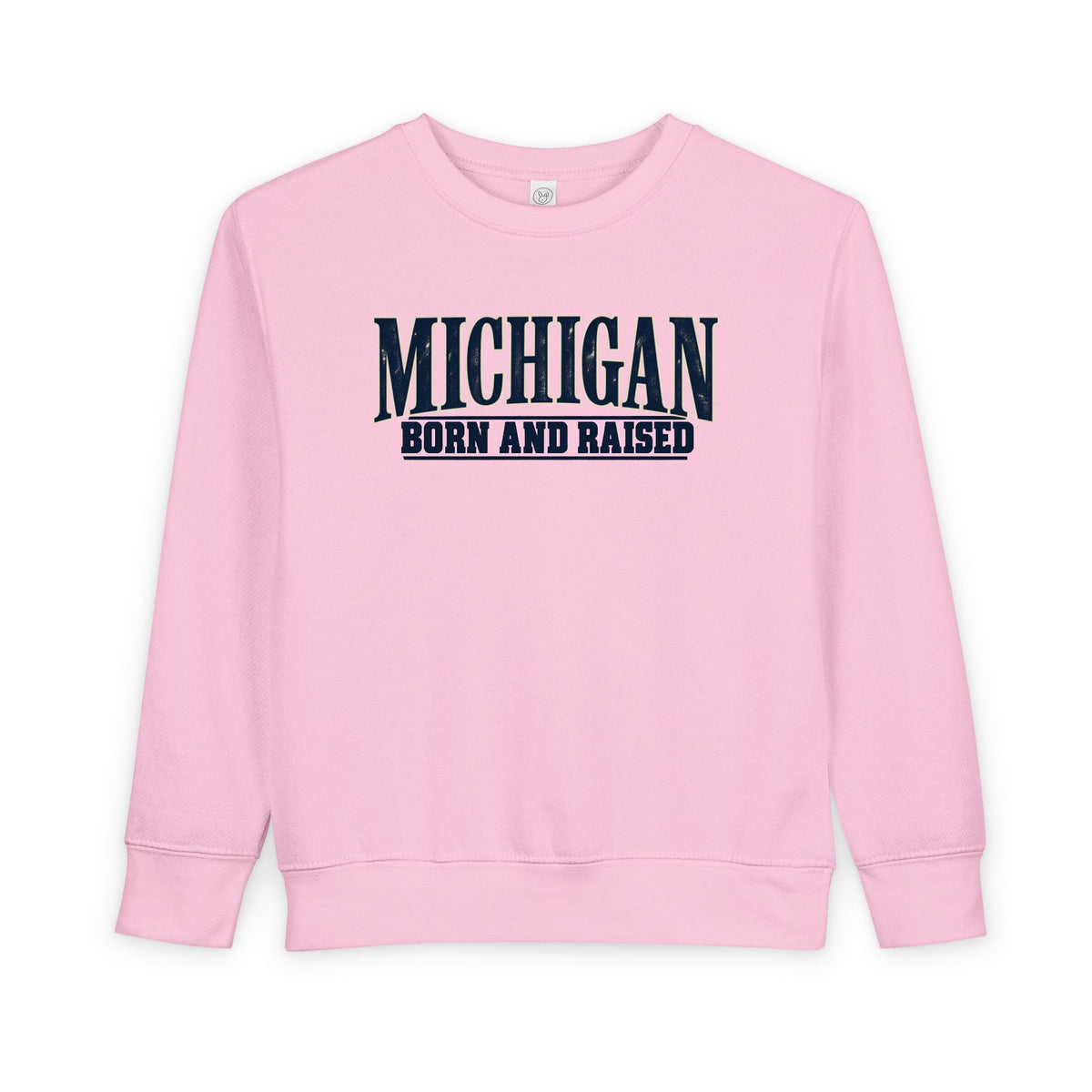 Michigan Born and Raised Premium Heritage Unisex Toddler Sweatshirt