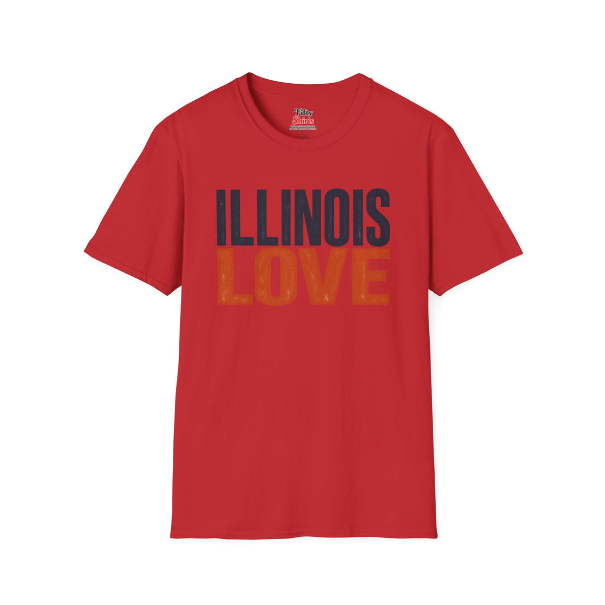 Illinois Love Unisex Softstyle T Shirt State Name Graphic Tee