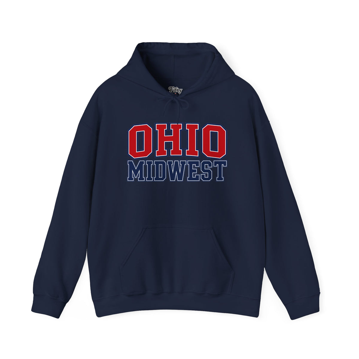 Ohio Midwest Unisex Hoodie State Name Graphic