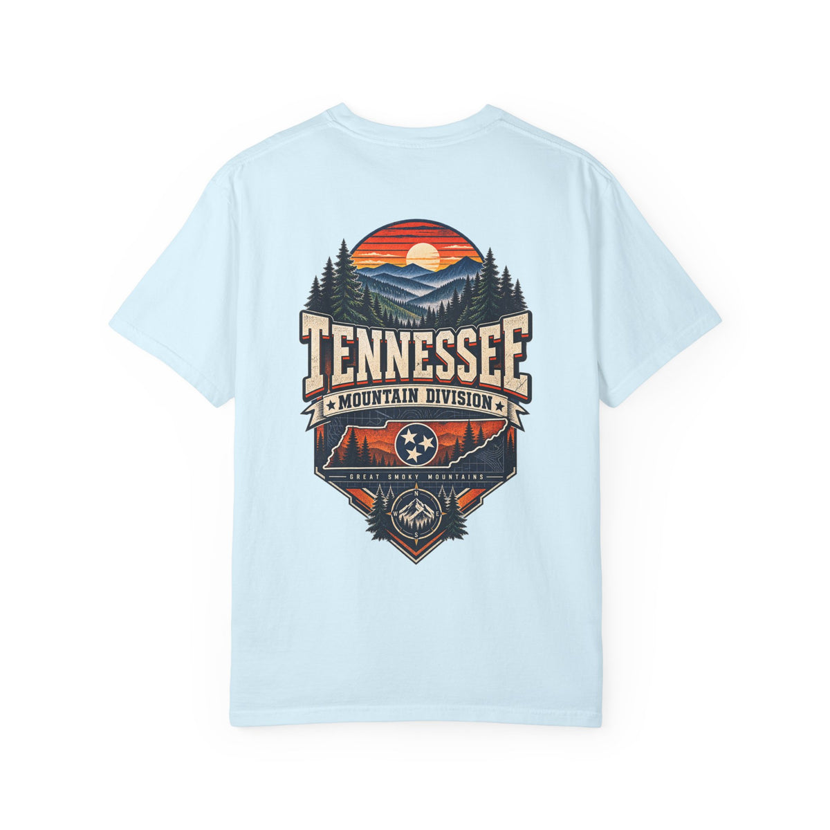 Tennessee Mountain Division Unisex Comfort Color 1717 Streetwear Graphic Tee