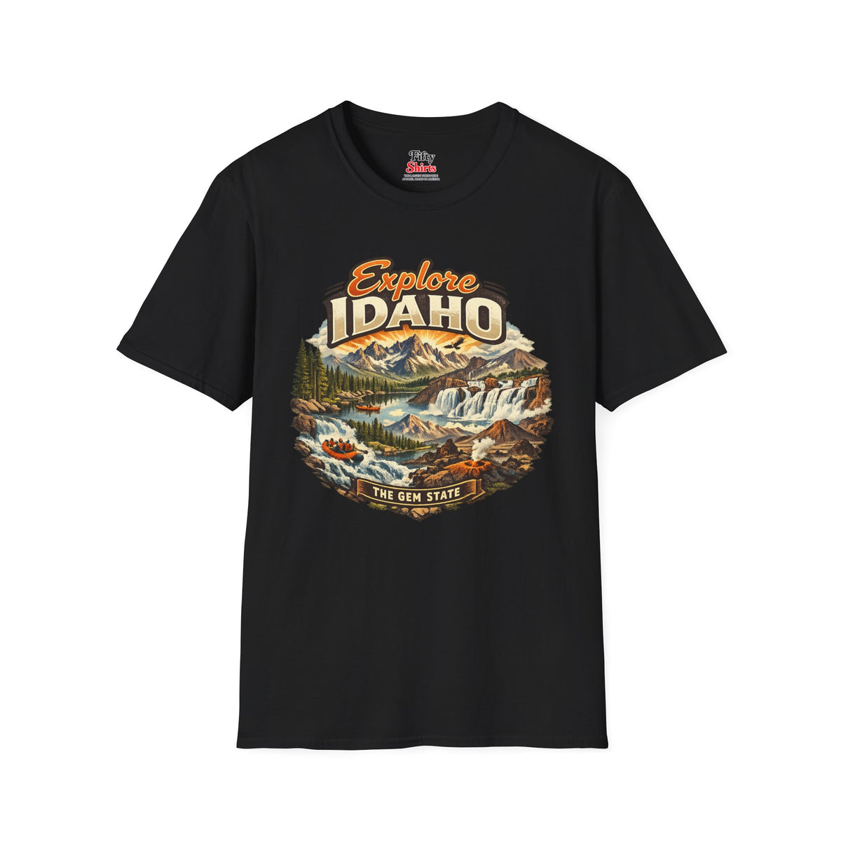 Explore Idaho Unisex Softstyle T Shirt State Pride Graphic Tee Collections FS03