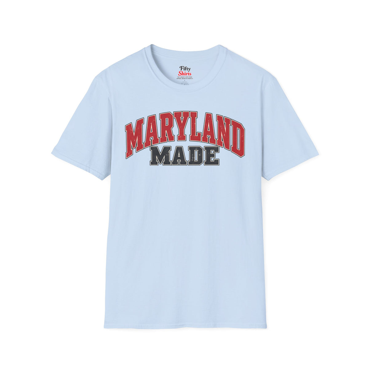 Maryland Made Unisex Softstyle T Shirt State Name Graphic Tee