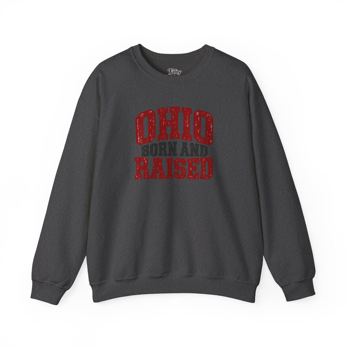 Ohio Born and Raised Midwest Heritage Unisex Sweatshirt Graphic