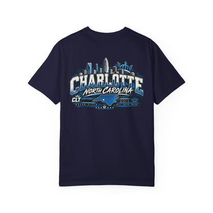 Charlotte North Carolina Unisex Comfort Color 1717 Streetwear Graphic Tee