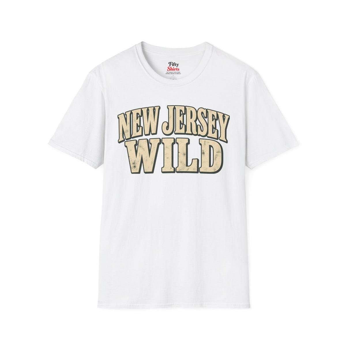 New Jersey  Wild Unisex Softstyle T Shirt State Name Graphic Tee