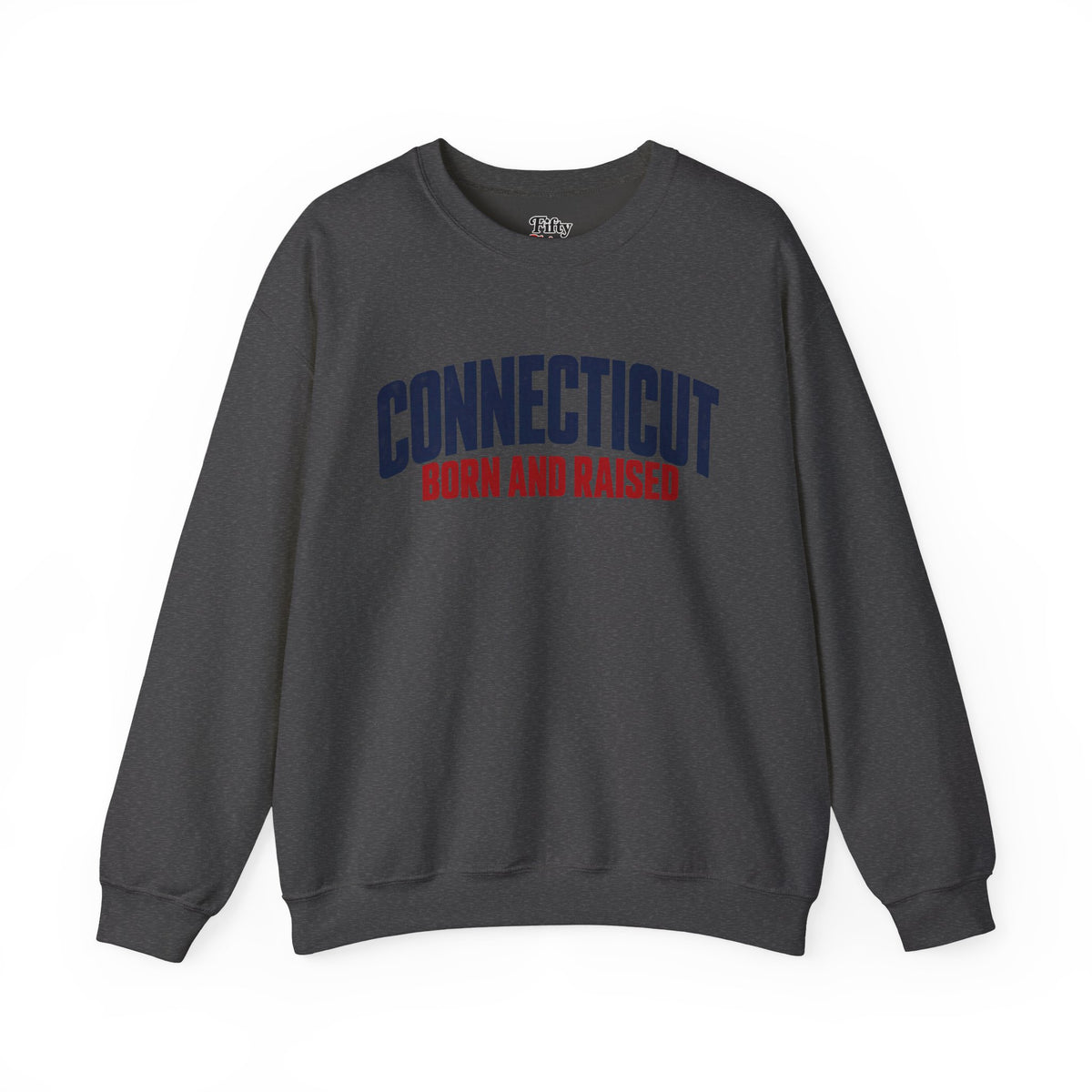 Connecticut Born and Raised Modern Northeast Streetwear Unisex Sweatshirt Graphic