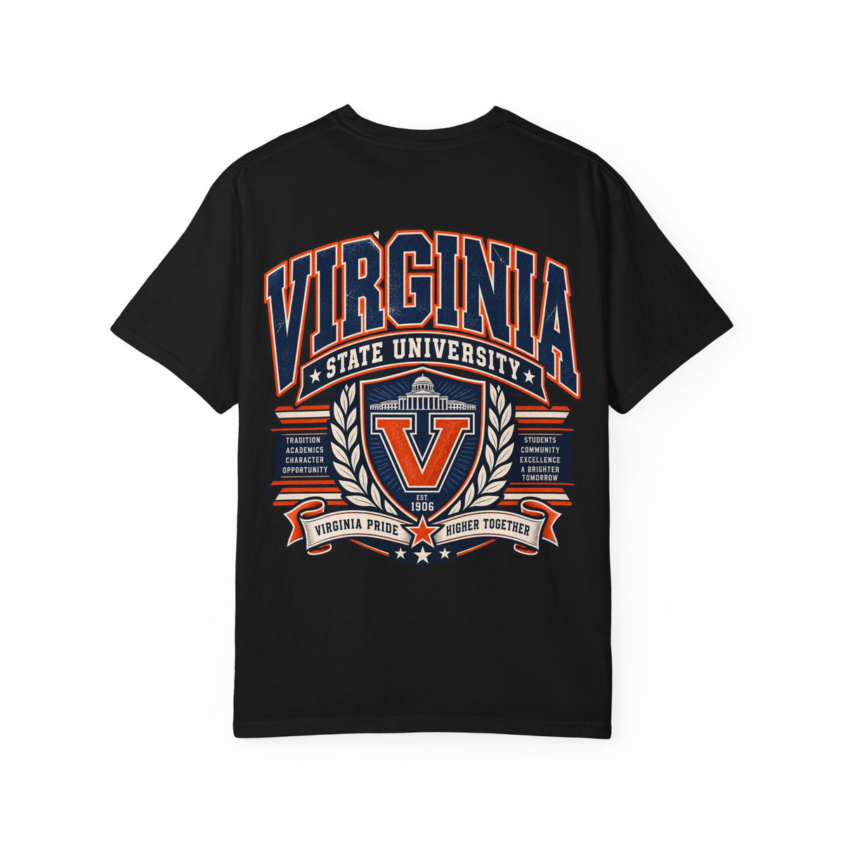 Virginia State University Unisex Comfort Color 1717 Streetwear Graphic Tee