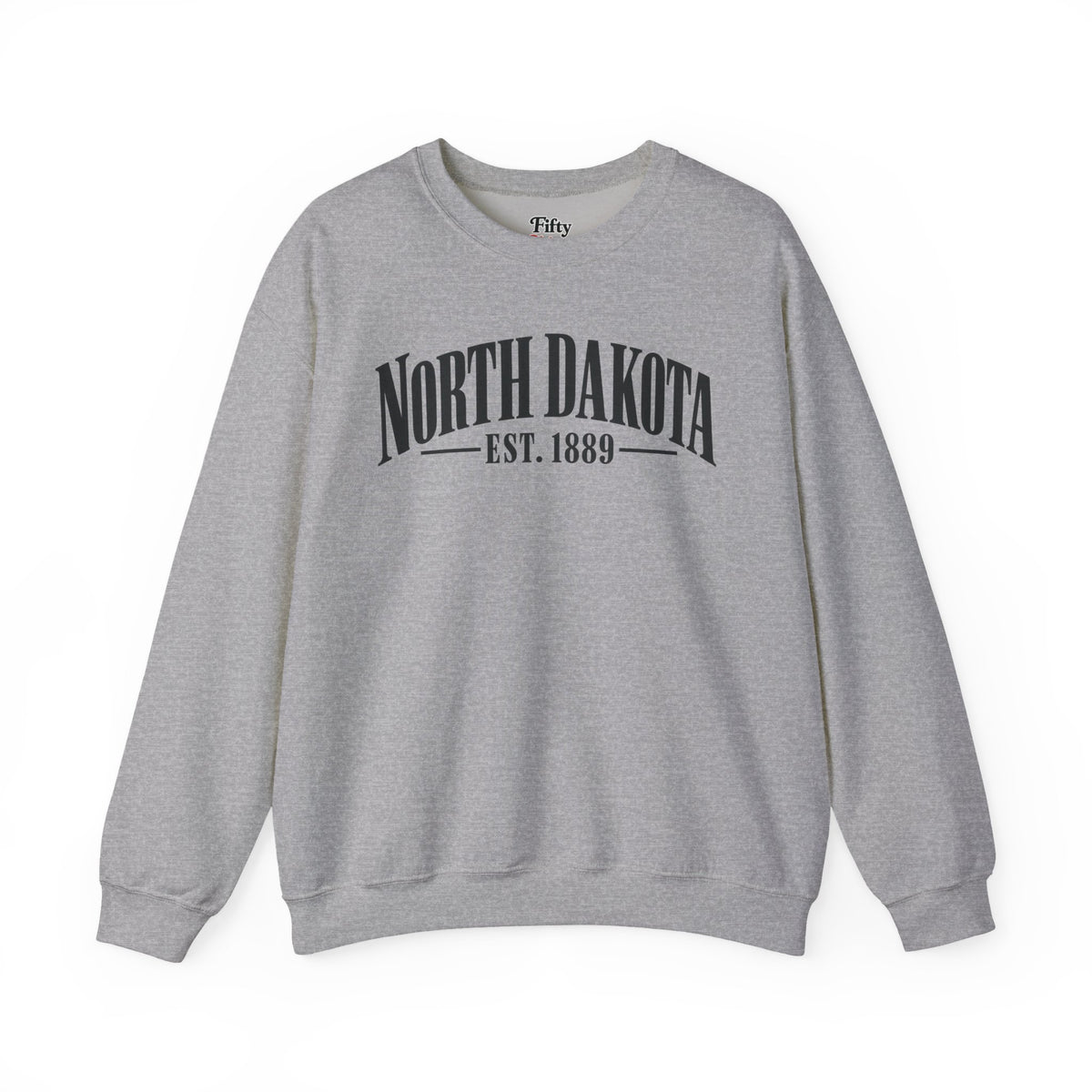North Dakota Est. 1889 Unisex Crewneck Sweatshirt State Name Graphic